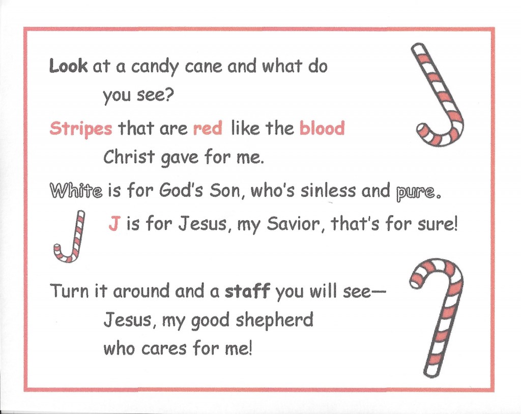 Free Candy Cane Poem for You | Wee Can Know