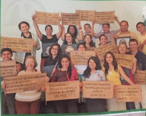 Gladys graduatges from CEF Latin America 3 month training course (top left). 